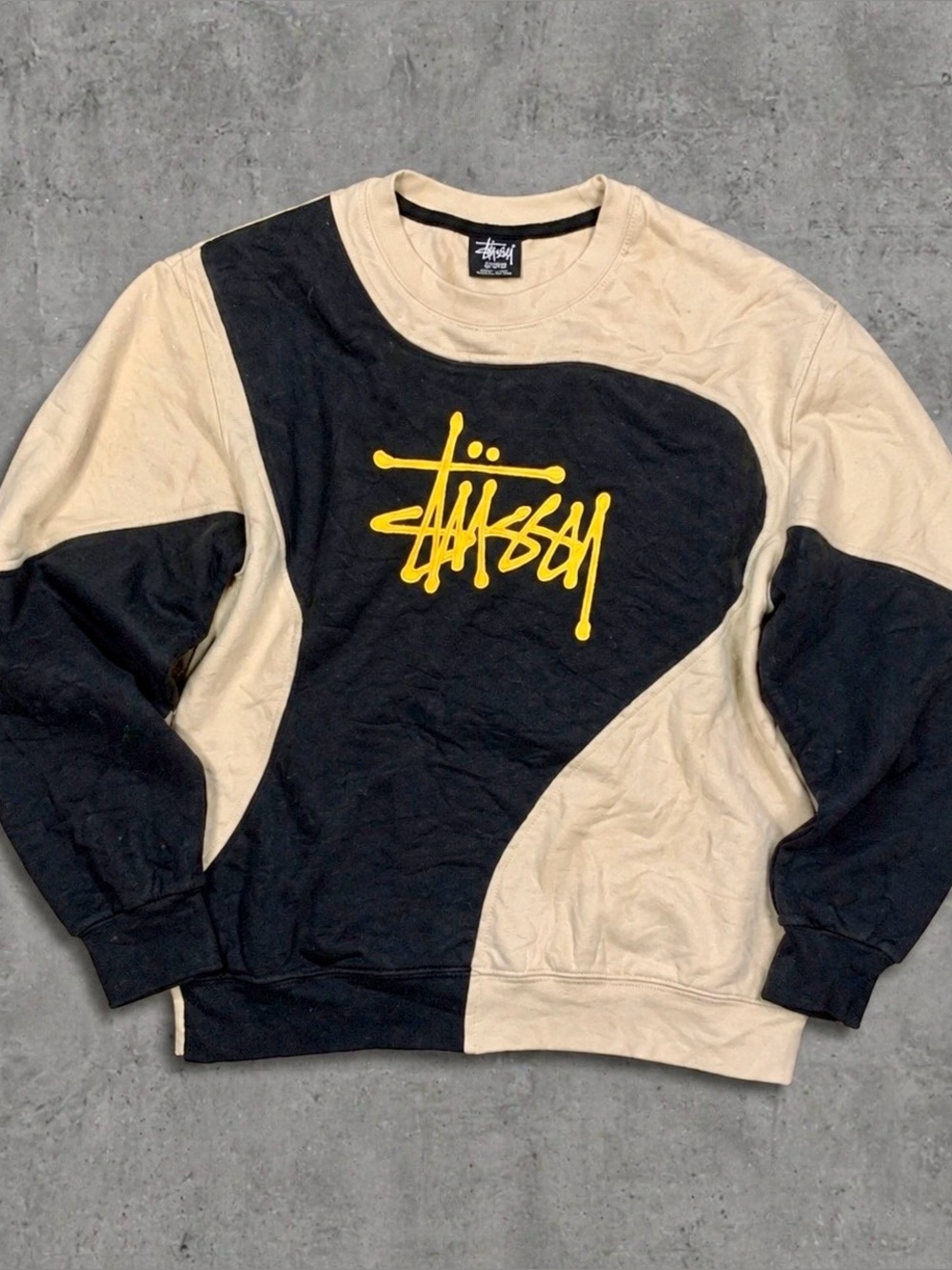 Vintage Stüssy Crewneck 90s STUSSY Rework Sweater